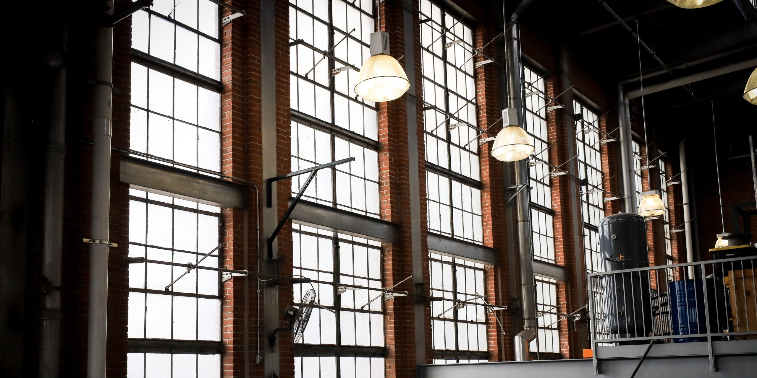 Windows in the historic Powerhouse