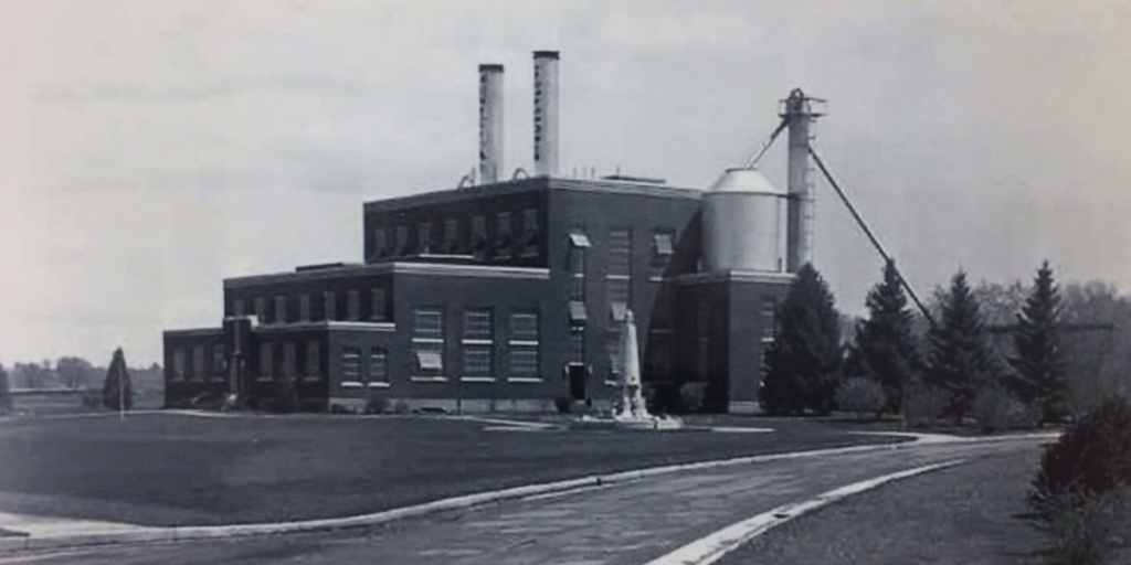 A historic photo of the Powerhouse when it was still the coal plant.