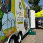 The mobile classsroom at an event in Loveland