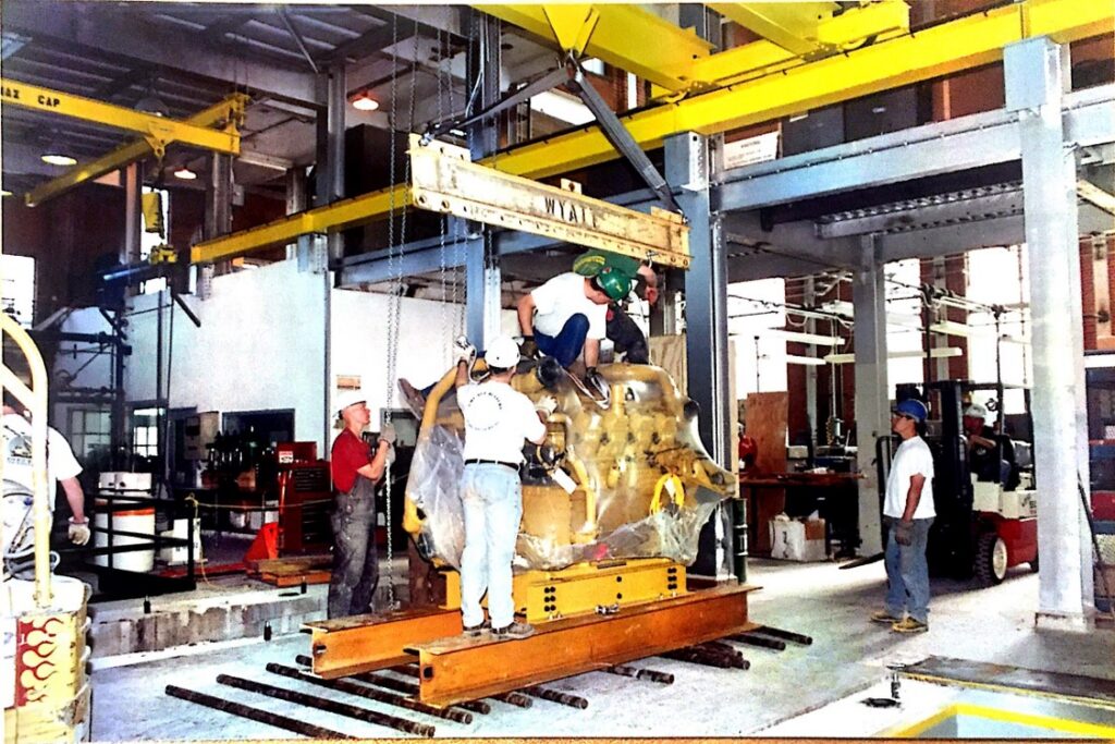 An early photo of the Engines and Energy Conversion Lab