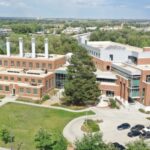 Drone photo of the Powerhouse