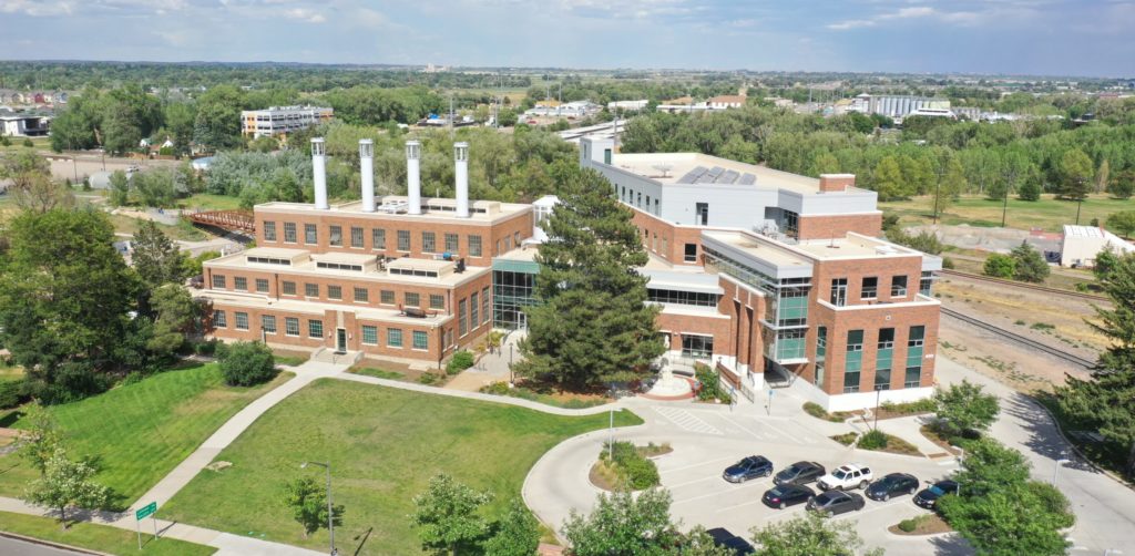 Drone photo of the Powerhouse