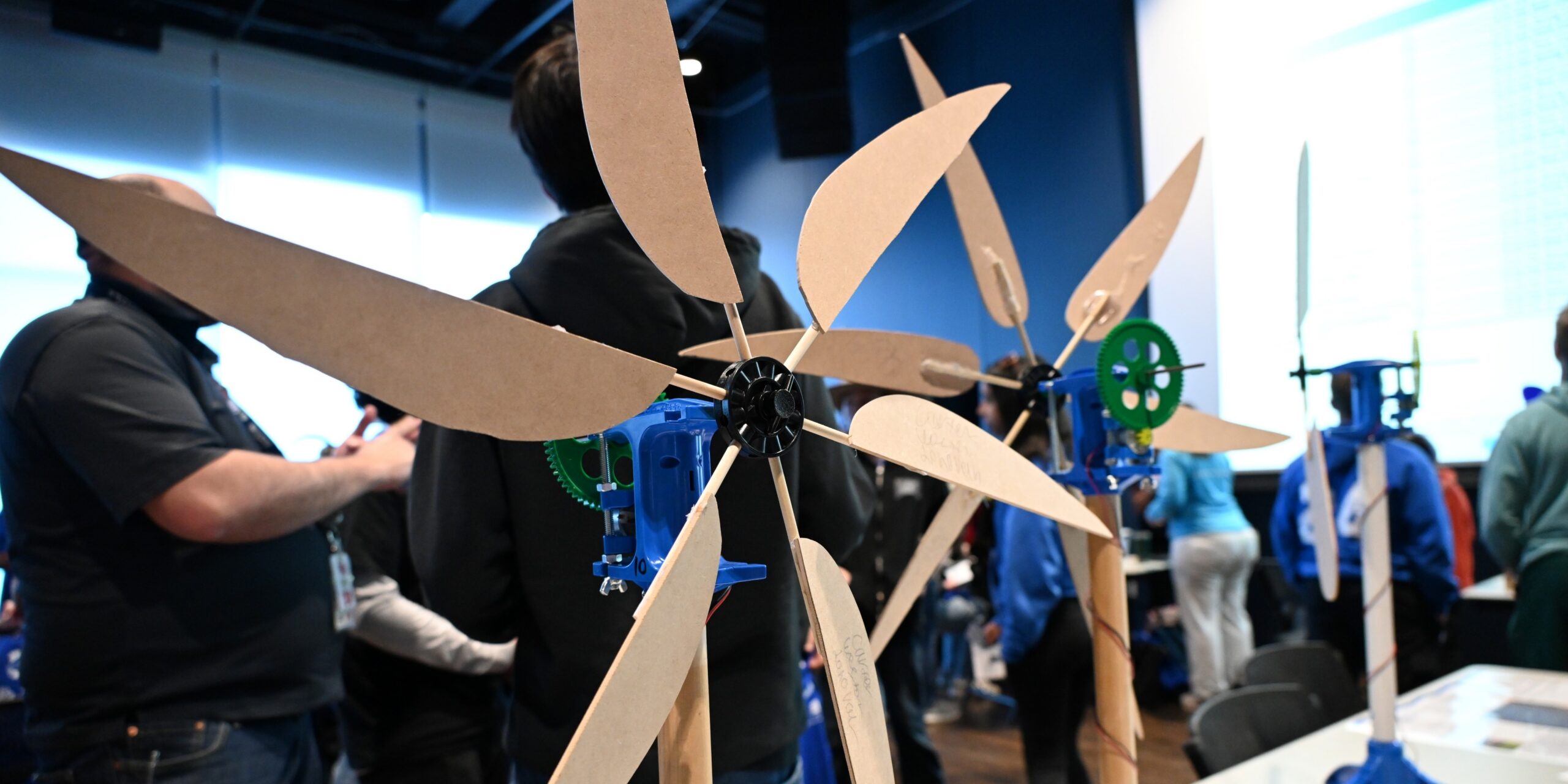 A wind turbine at KidWind