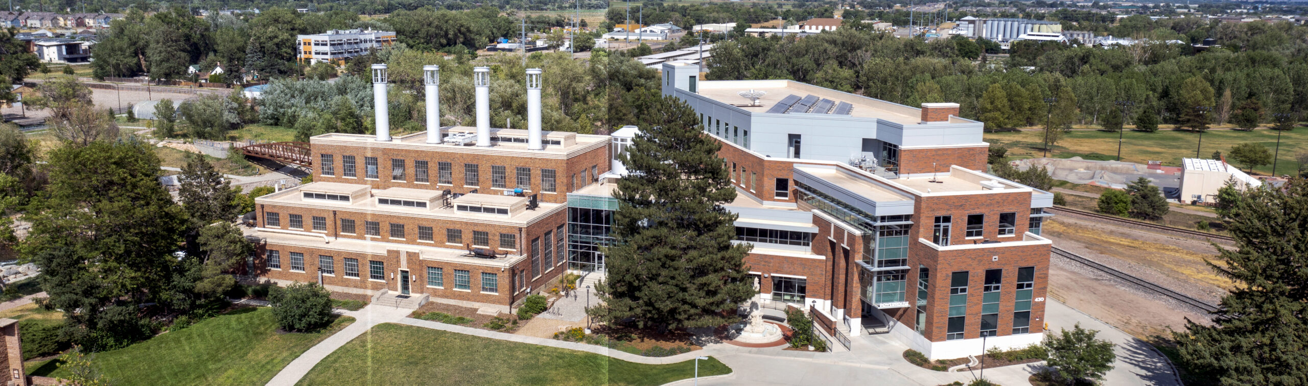 Aerial view of the Powerhouse