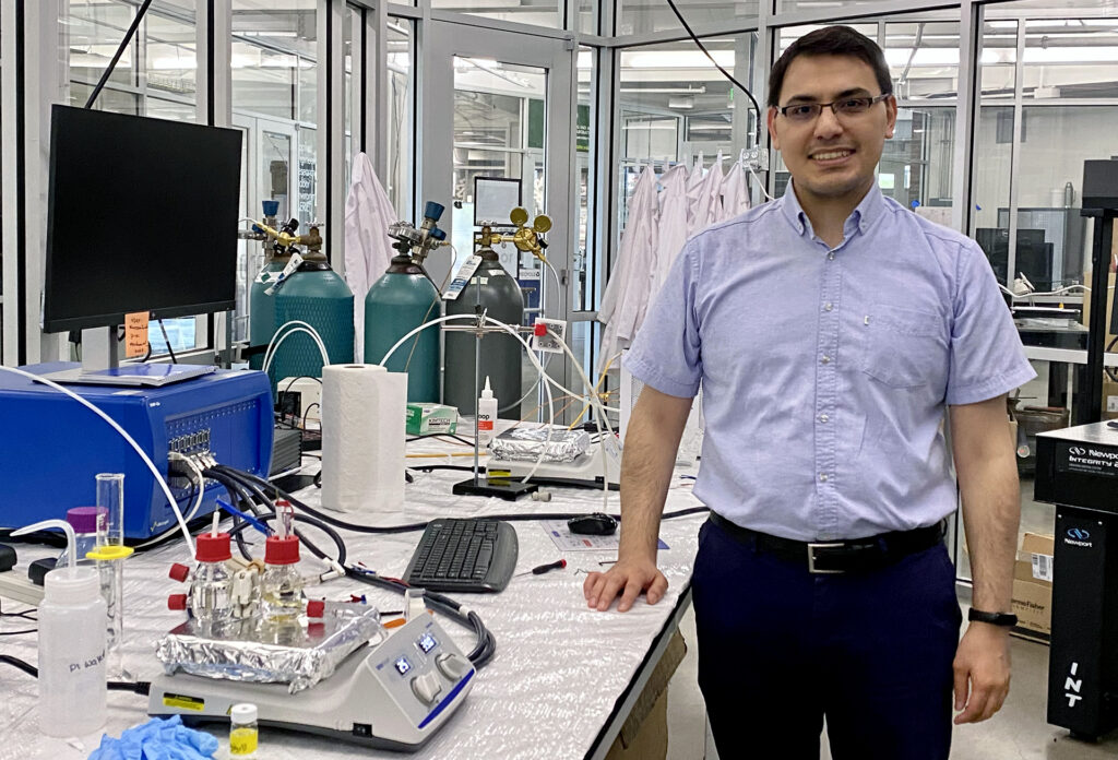Reza in the RECS lab