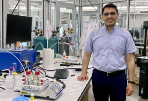 Reza in the RECS lab