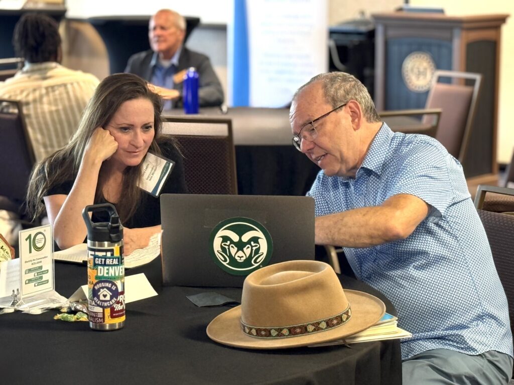 CNEE Senior Policy Advisor Jeff Ackermann answers questions from a state legislator during expert office hours at the 2026 Clean Energy Legislative Academy.